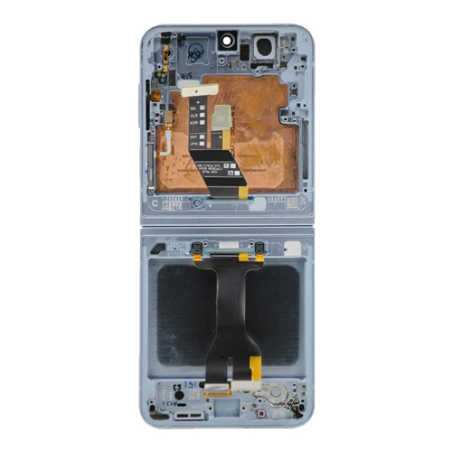 Service Pack - Battery and OLED Assembly With Frame Compatible for Samsung Galaxy Z Flip 6 5G (US & International) – Blue